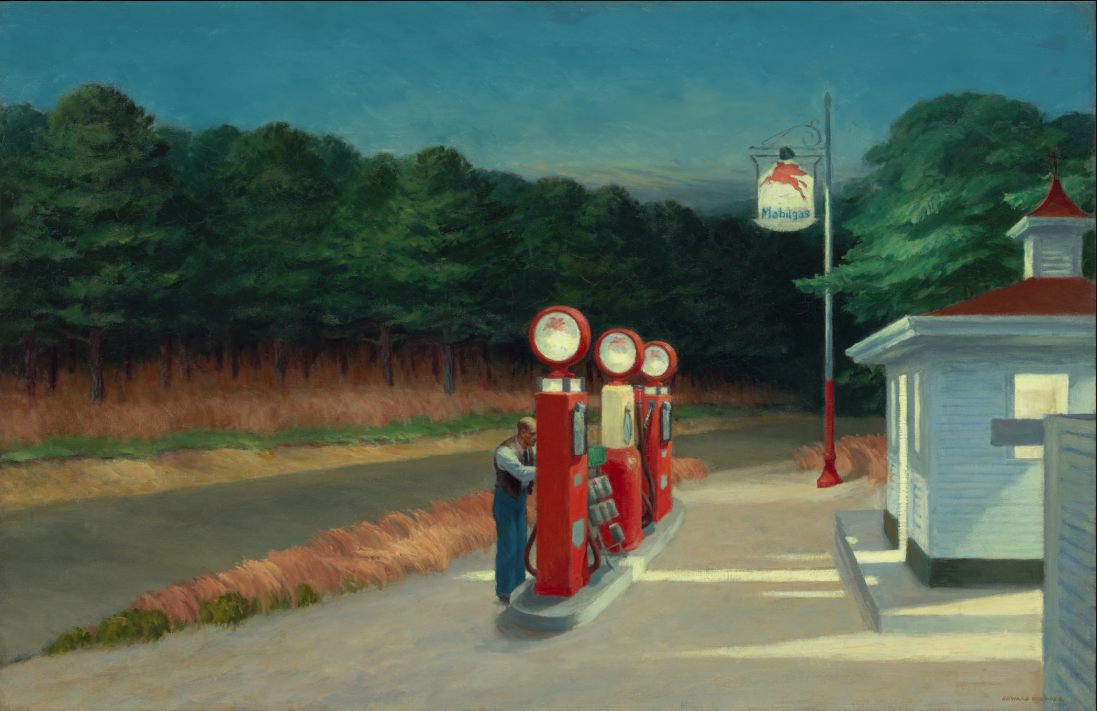 Gas by Edward Hopper